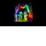 Rainbow wolfs!!