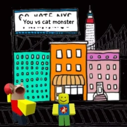 you vs cat monster [MEMES] icon