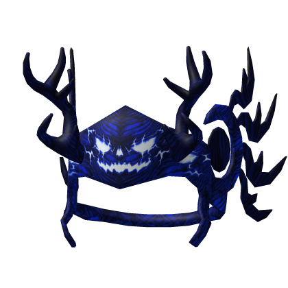 Blue Halloween Valk With Antlers