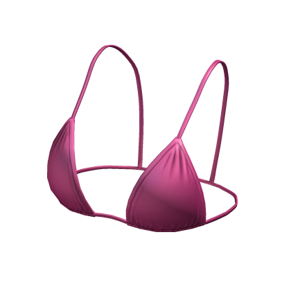 Bikini Top Pink String Tied Hawaiian Y2K Beach