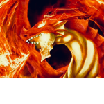 Dragon on fire