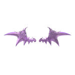Star Glitter Demon Wings - Pastel Purple Pink