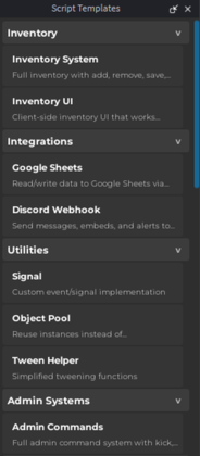 Script Templates Pro preview 3