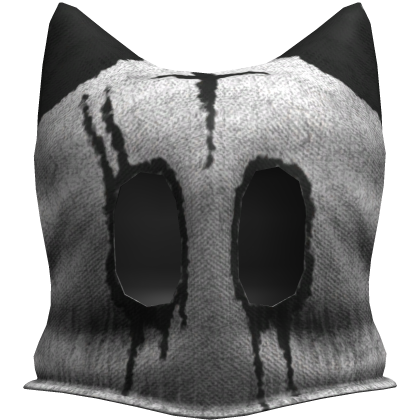 horror white cross mask Roblox item