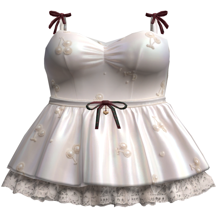 Cherry Ribbon Mini Dress