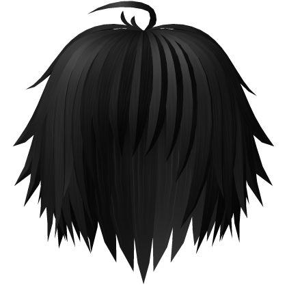 Black Sleepy Moe Anime Emo Hair Roblox item