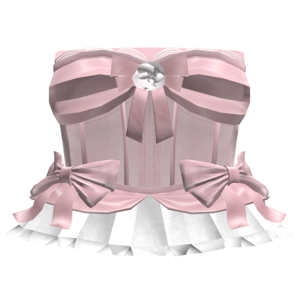 🎀 Coquette Ruffle Bow Corset Dress Royal Pink