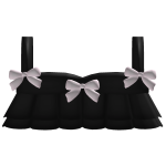 Cute Black Top With Bows
