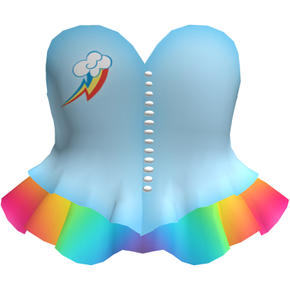 🌈 Rainbow Dash Blue Mlp Pony Corset