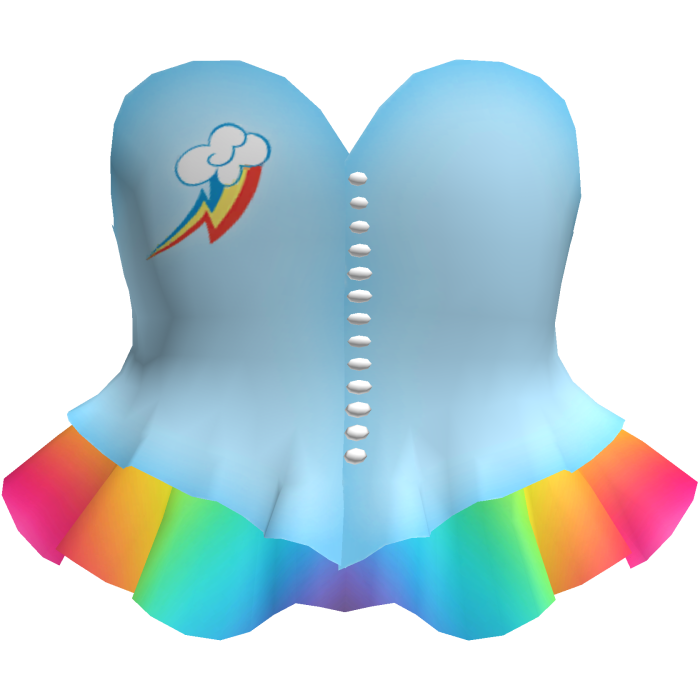 🌈 Rainbow Dash Blue Mlp Pony Corset