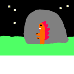 be a dinosaur!