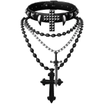 gothic black vamp choker & layered necklaces 3.0
