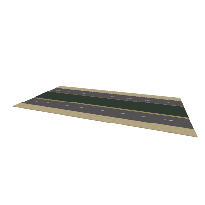 Longer and Wider Downtown Road: Wider Median