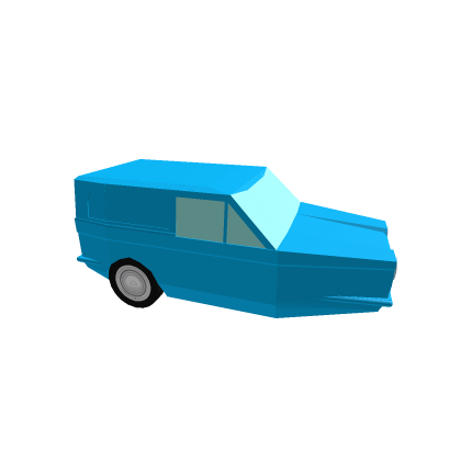 Mr Bean Blue Reliant Rebel