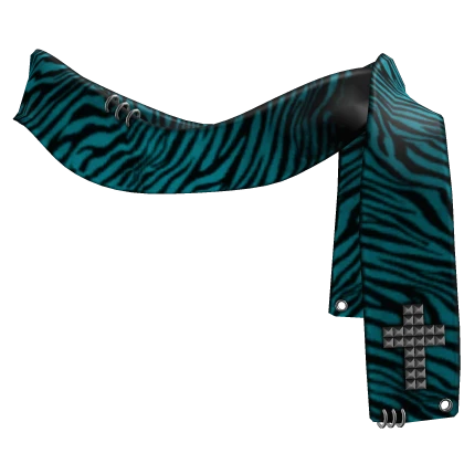 striped black & grey ✚ scarf ☣︎ | Roblox Item - Rolimon's