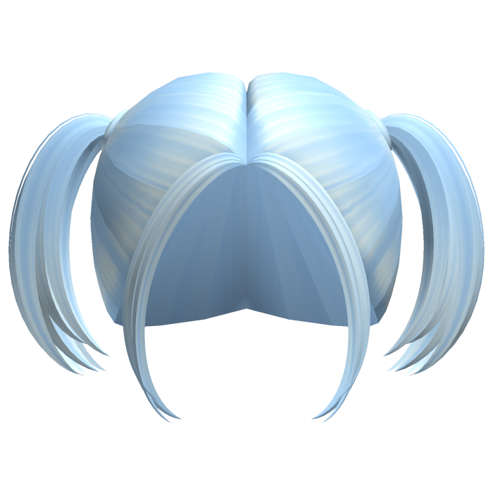 -',ৎ Baby Child High Punk Pigtails in Soft Blue