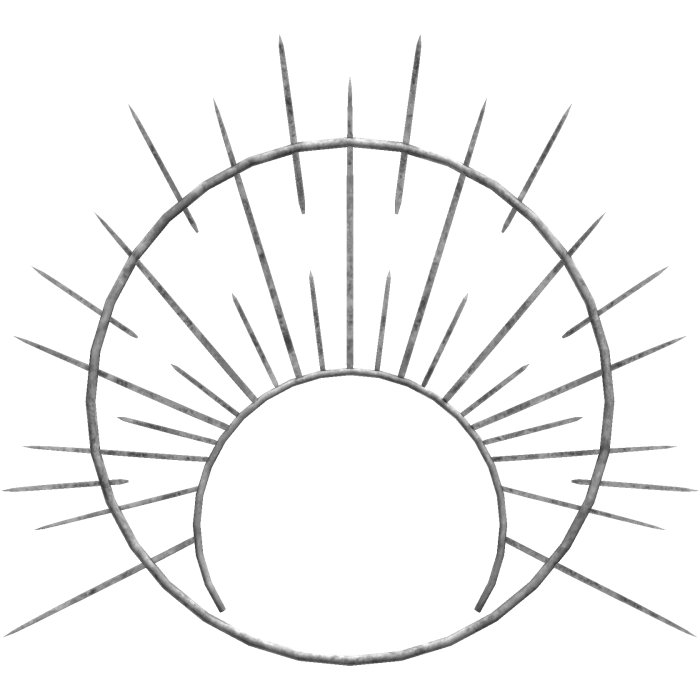 white angelic halo crown