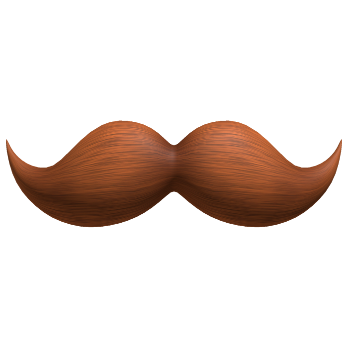Ginger Small Mustache Cute Nerdy Fancy Moustache