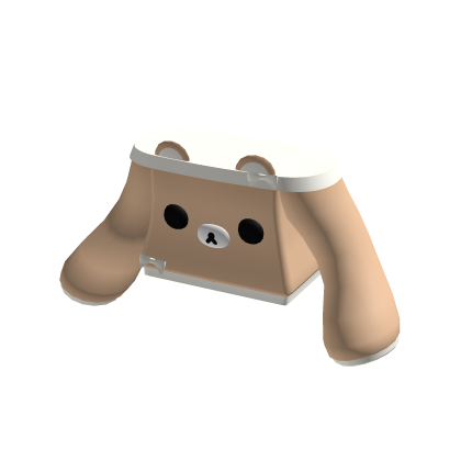 cute cozy off shoulder brown kuma sweater thumbnail