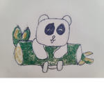 Panda stars and bamboo
