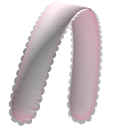pink ruffled doll cottage headband Roblox item