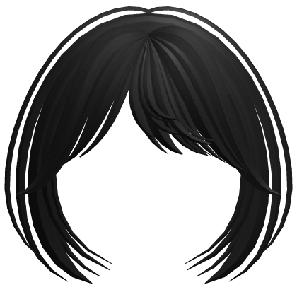black layered bangs Roblox item
