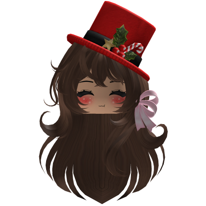 Beautiful Christmas hat hairstyle bow (Brown)