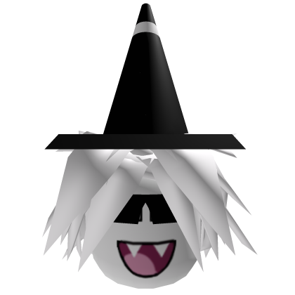 Dashie White Hair Black Cone Roblox item
