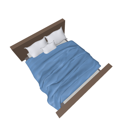 Matress w/ Blue Blanket
