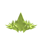 Green crystal crown
