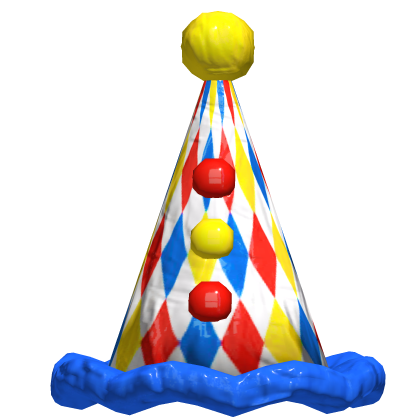 Halloween clown hat blue