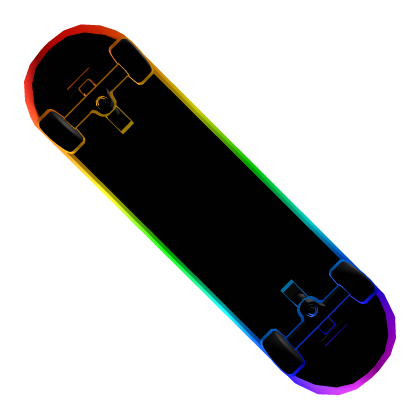 Cartoony Rainbow Skateboard thumbnail