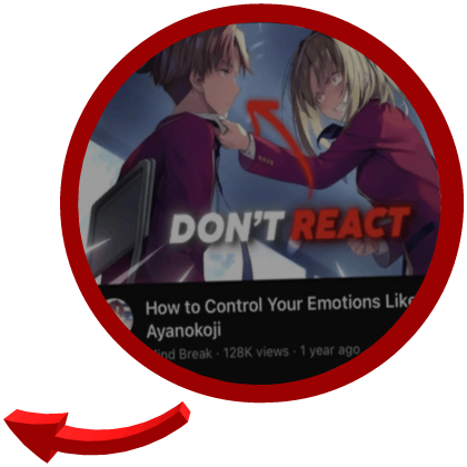 Ayanokoji don't react red circle