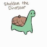 Sheldon the Turtle Dino Fan group