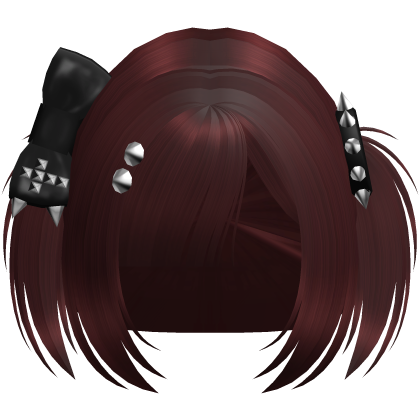 Emo Red Vkei Baby Pigtails /w Bow Roblox item