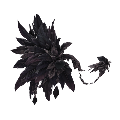 Fallen Angel Raven Feather Headpiece