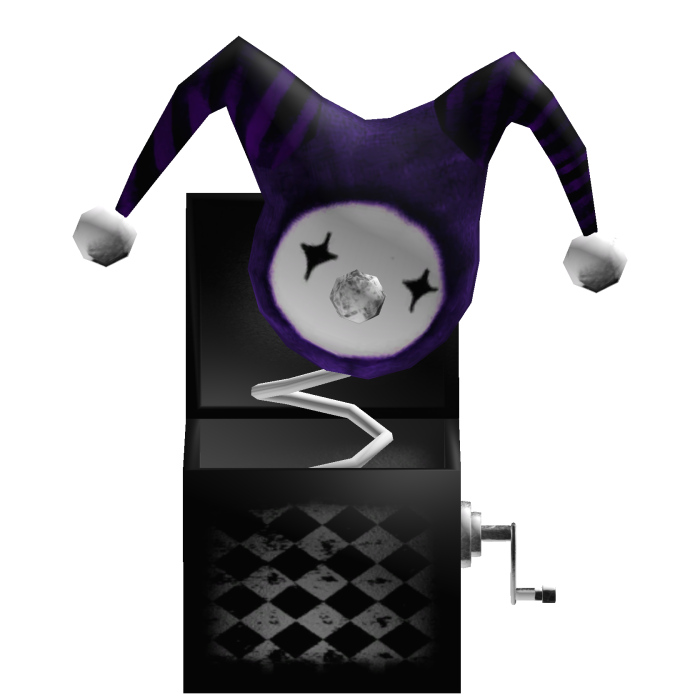 x ♤ purple silly jester in a box ♢ x 