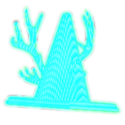 Animated Rainbow Glowing Traffic Cone (Emissive)