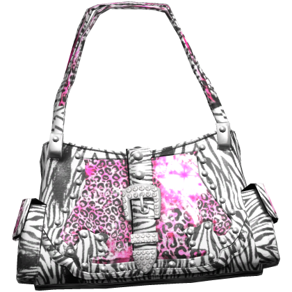McBling Cheetah Print Shoulder Bag (Pink)