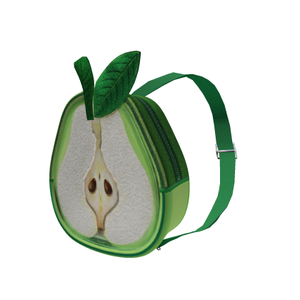 Green Pear Fruit Backpack Y2K Aesthetic 