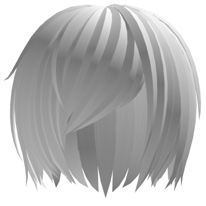 (｡･ω･｡) niche anime hair in white Roblox item