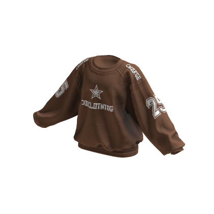 JONCLOTHING Vintage Style Oversized Sweater Brown thumbnail