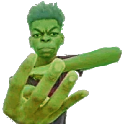 beast boy holding up 4 fingers Roblox decal
