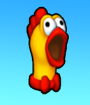 Carry a rubber chicken