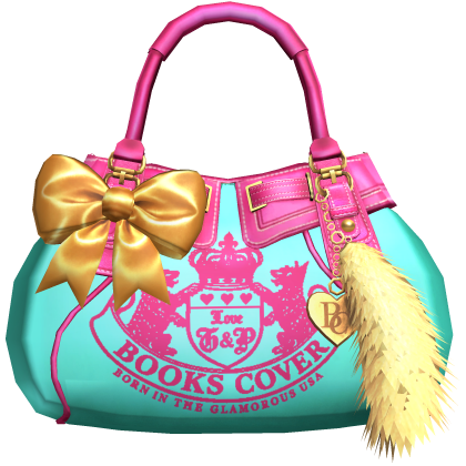 2000s Juicy Gyaru Mcbling Bag Pink Cyan Yellow