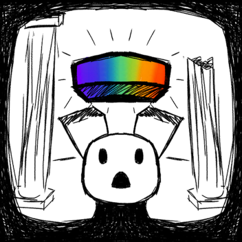 touch the rainbow brick to win