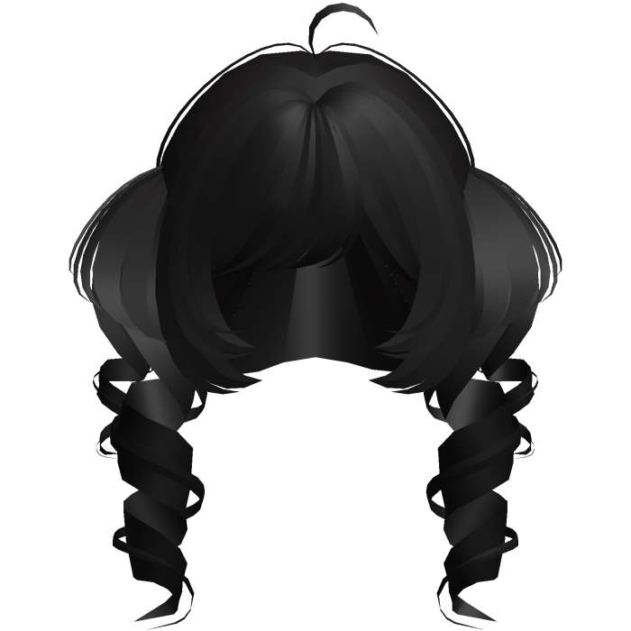 black tweencore messy whimsy chunky pigtails