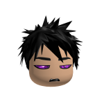 Purple glowing eyed anime hair!