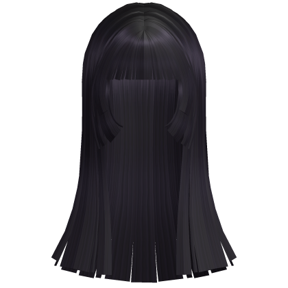 cute shoujo doll long hime cut in dark ash purple Roblox item