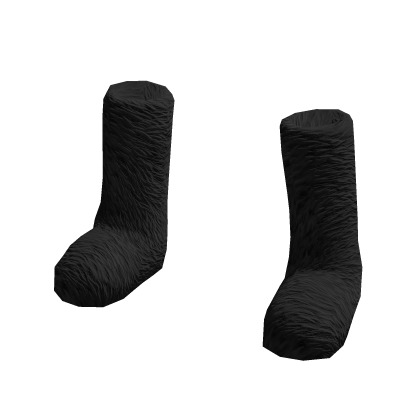 Y2K Fur Black Boots